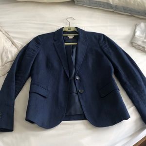 Navy linen/summer j. Crew blazer